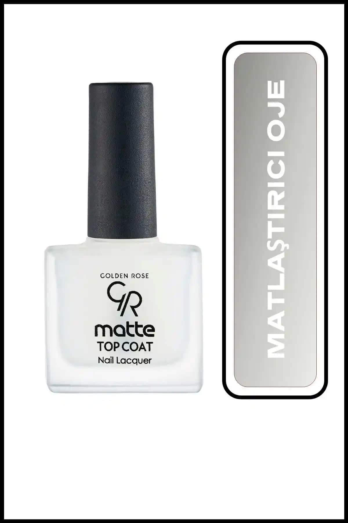 Golden Rose Matte Top Coat Nail Lacquer ile Şık ve Dayanıklı Mat Tırnaklar