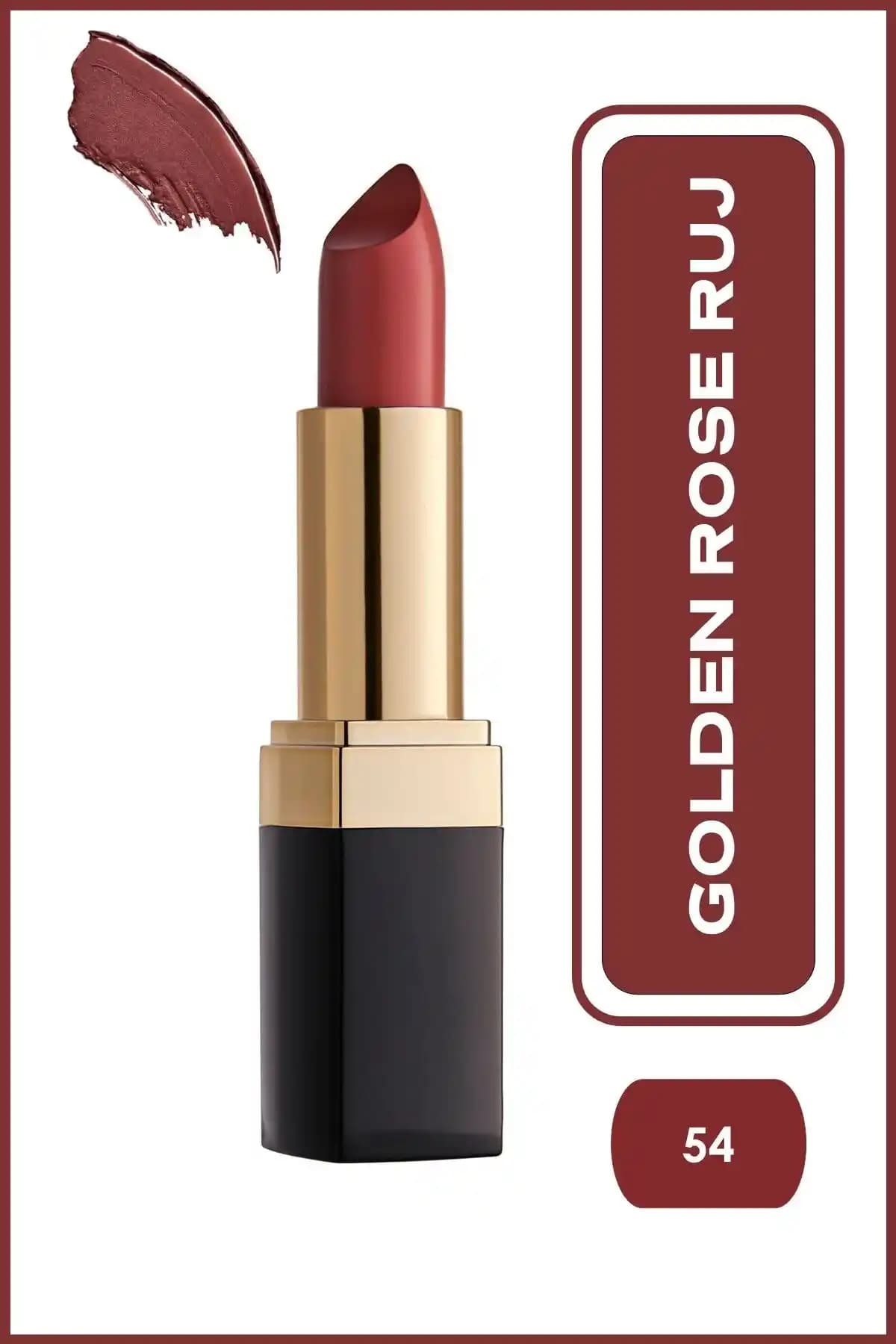 Golden Rose No 54 Renkli Mat Ruj Kalıcılık ve Dudak Bakımı Özellikleri