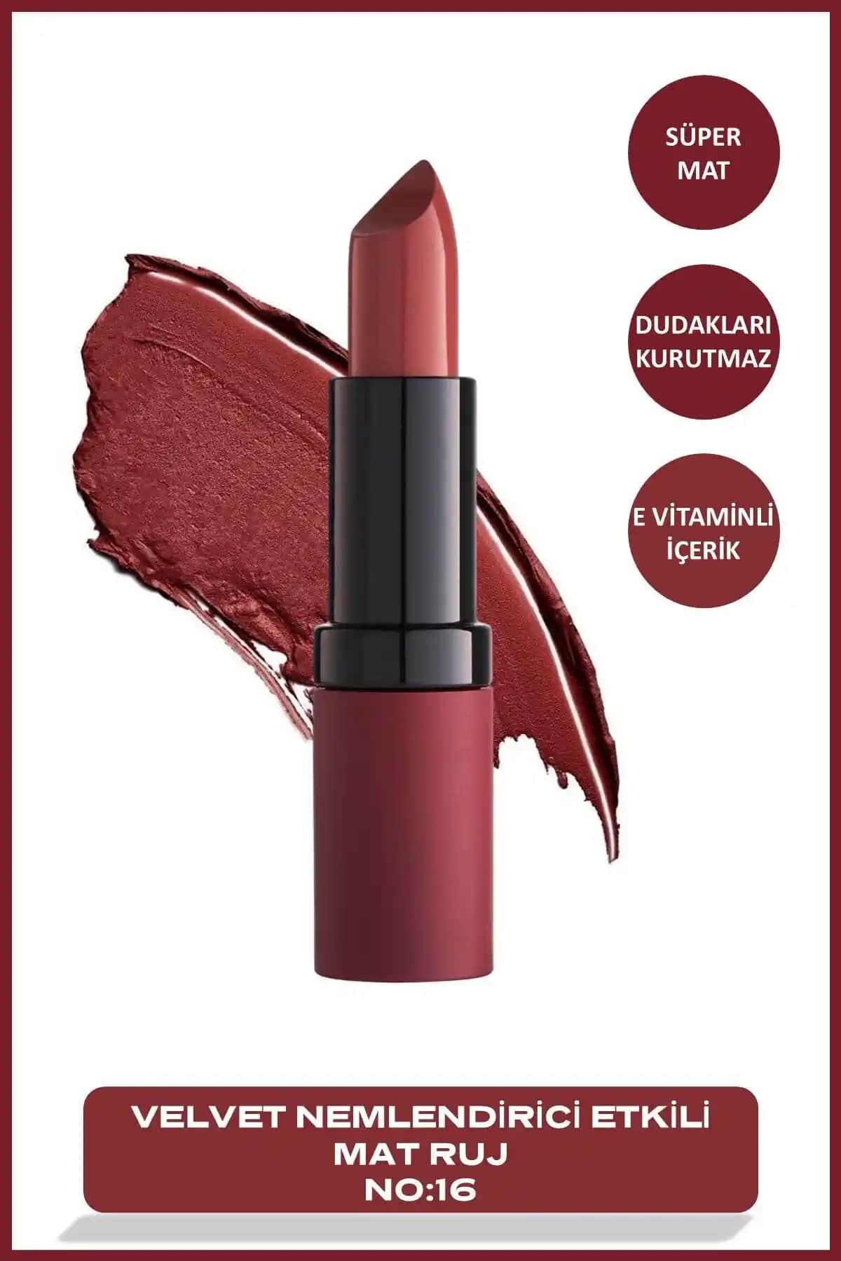 Golden Rose Velvet Matte Ruj Karşılaştırması: No 16 Velvet Teddy ve No 23 Turkish Coffee