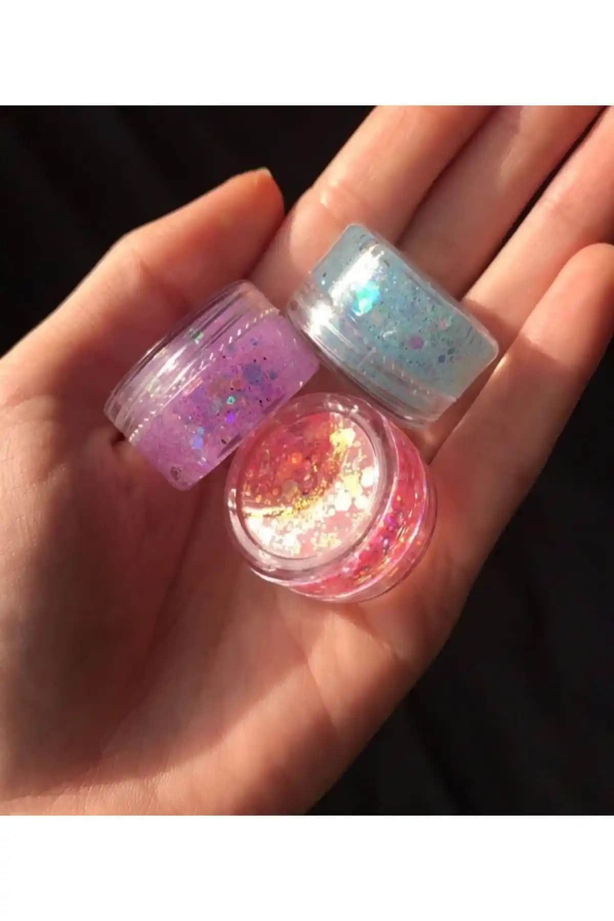 HBTasarim Glitter Jel Far Seti: Parlak ve Renkli Göz Makyajı İçin Ideal Seçenek