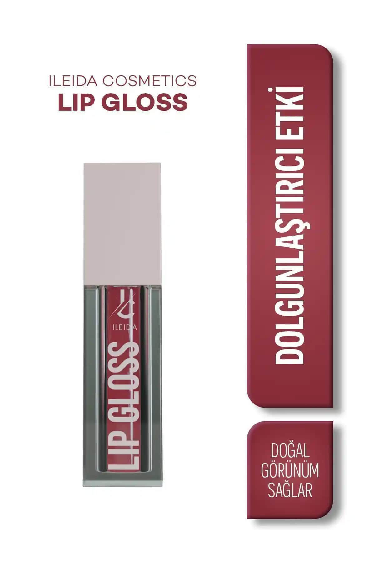 İLEİDA Lip Gloss: Renkli ve Işıltılı Dudaklar İçin Günlük Kullanıma Uygun Makyaj Ürünü