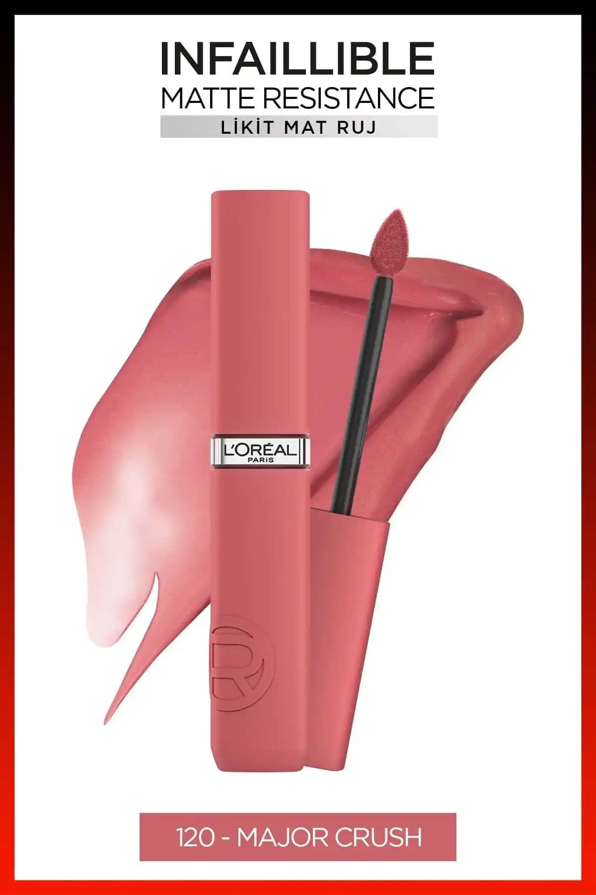 L'Oreal Paris Infaillible Matte Resistance Likit Mat Ruj - Uzun Süre Kalıcı ve Canlı Dudak Makyajı