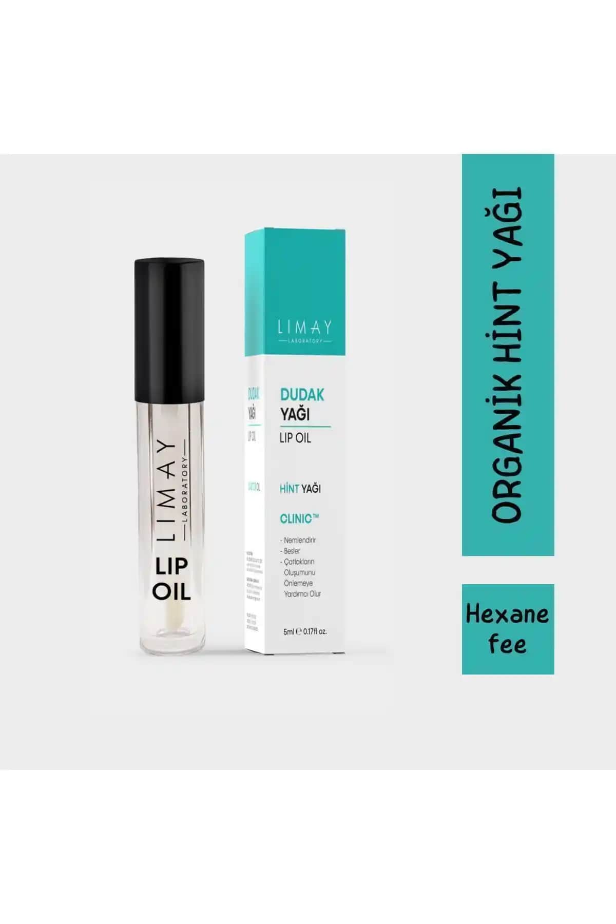 LİMAY Dudak Yağı Lip Oil: Doğal İçeriklerle Nemlendirme ve Parlaklık Sağlar