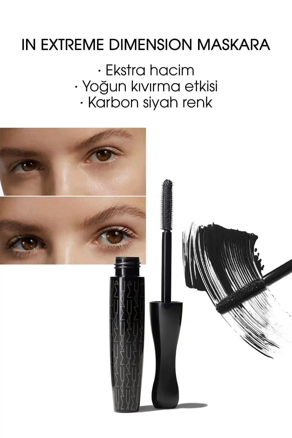 Mac In Extreme Dimension 3D Black Lash Kirpik Maskarası Hacim ve Uzunluk Veren Profesyonel Formül
