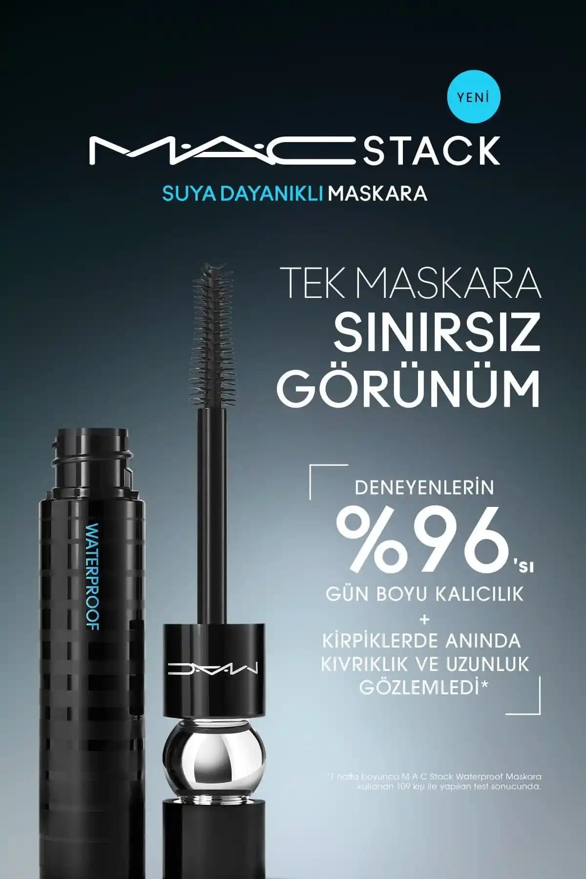 Mac M·a·cstack Waterproof Maskara: Suya ve Tere Dayanıklı Kirpik Uzatma Çözümü