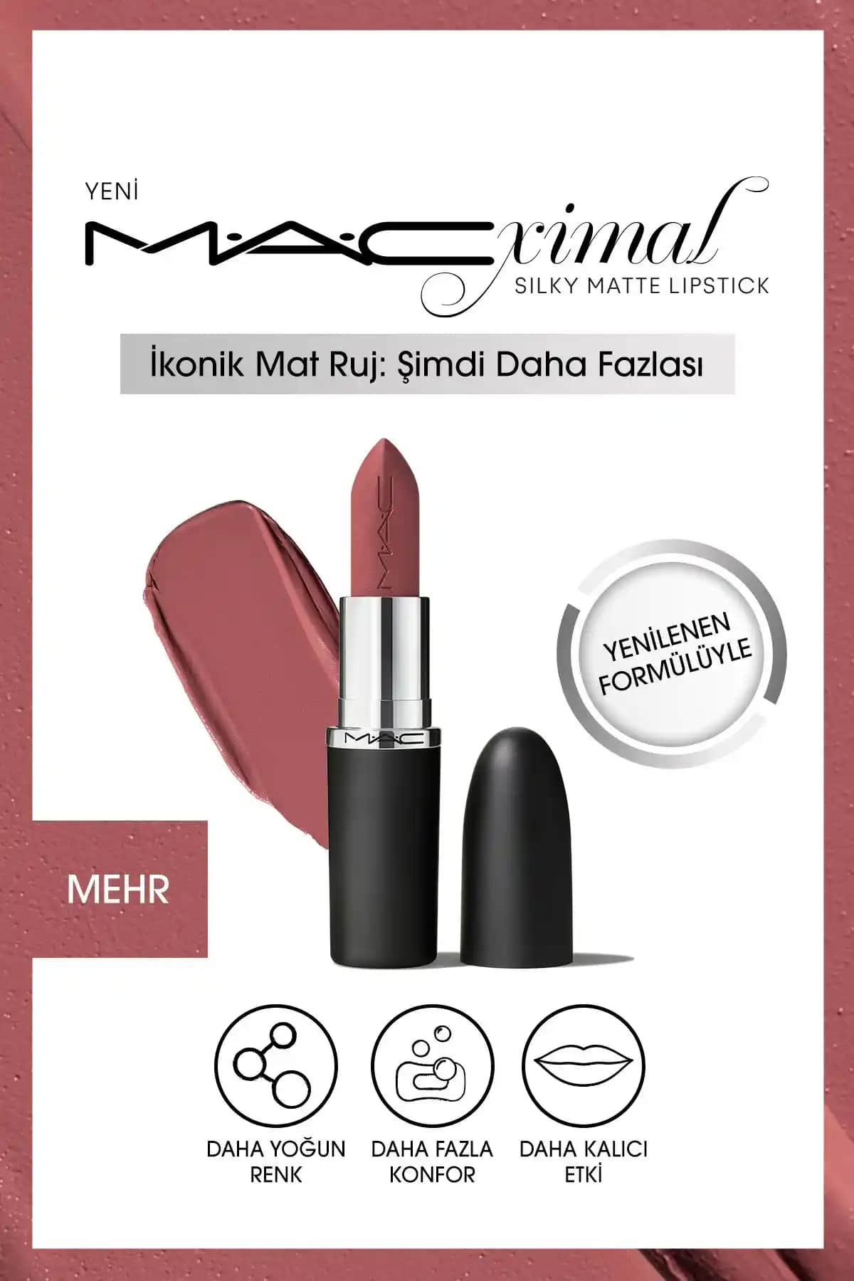 Mac M·a·cxımal Silky Matte Ruj: Yoğun Renk ve Uzun Süreli Kalıcılık Sunan Makyaj Ürünü