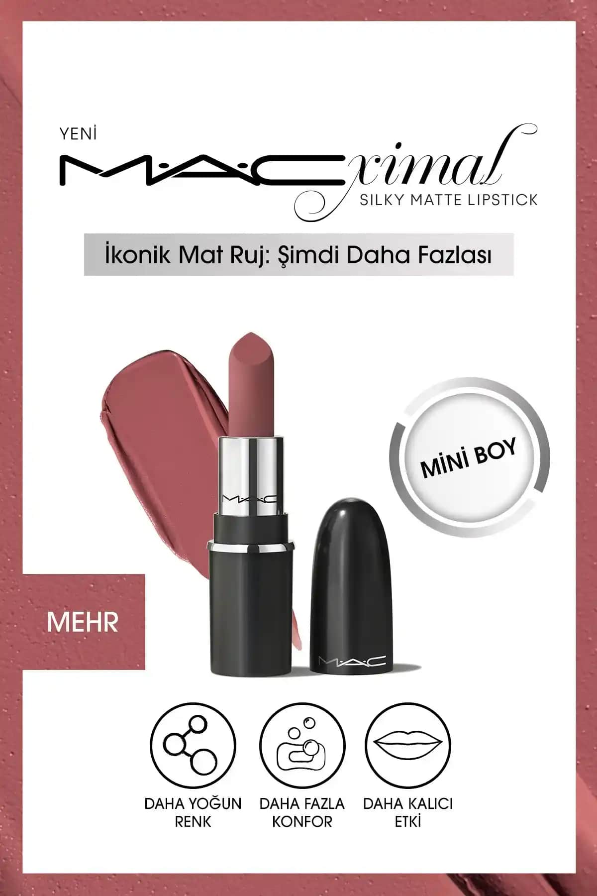 Mac Macximal Mini Mac Silky Matte Dudak Rujuyla Şıklık ve Uzun Süreli Renk Performansı