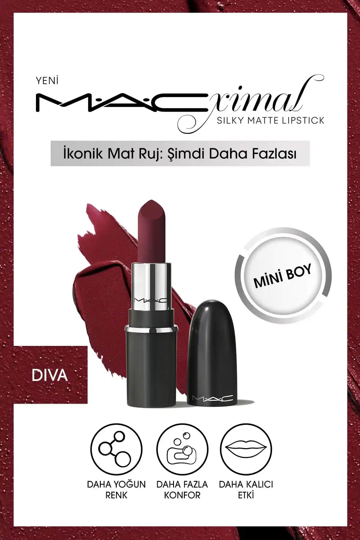 Mac Macximal Mini Mac Silky Matte Ruj: Yüksek Pigmentasyon ve Pratik Kullanım Özellikleri