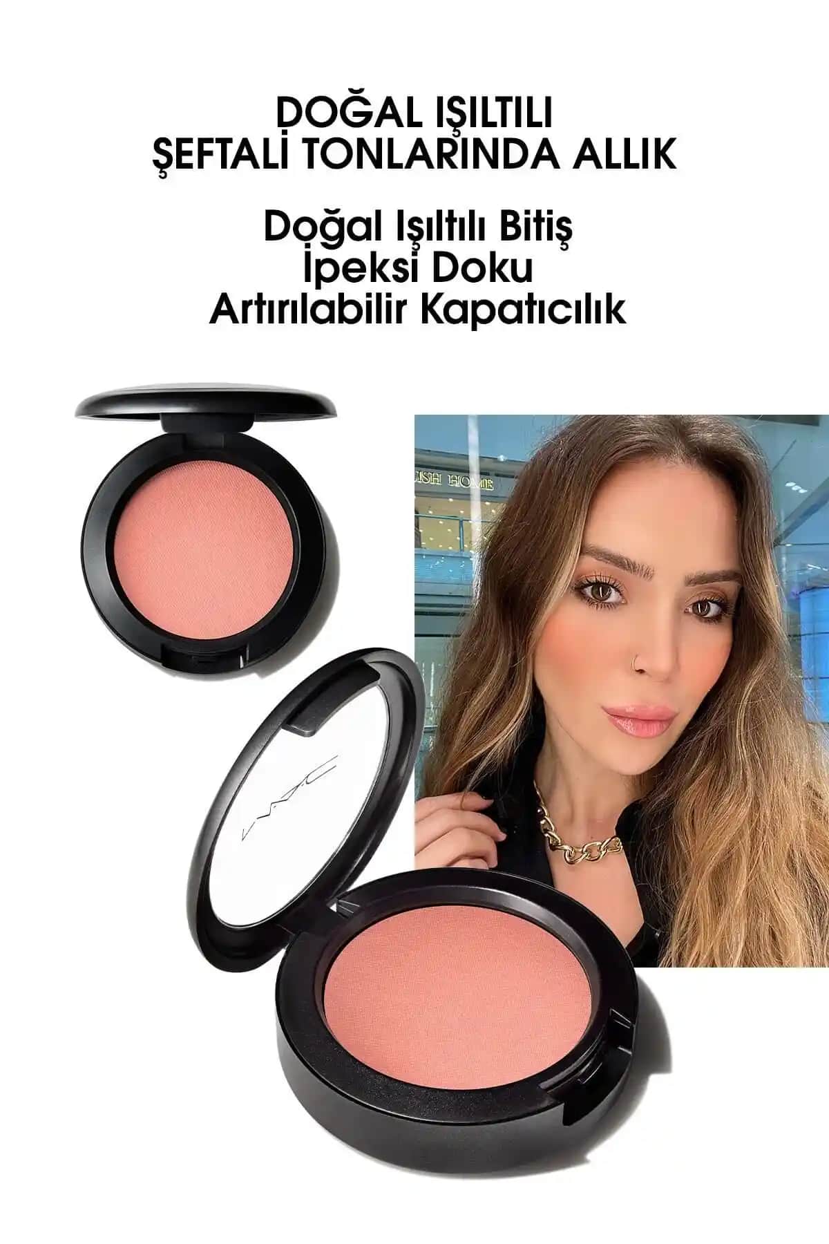 Mac Pudra Allık - Sheertone Powder Blush Peaches Doğal ve Kalıcı Gülümseme İçin Mükemmel Tercih
