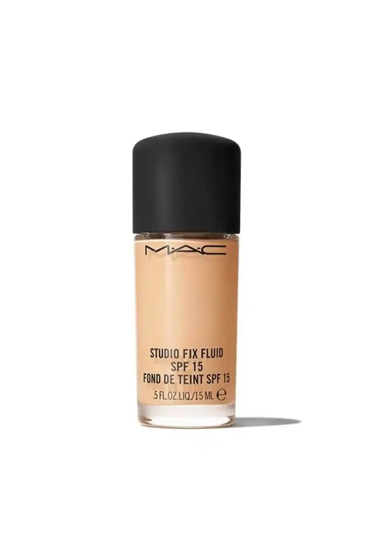 Mac Studio Fix Fluid Mini Fondöten NC15: Yüksek Kapatıcılık ve Doğal Mat Bitişli Makyaj Ürünü