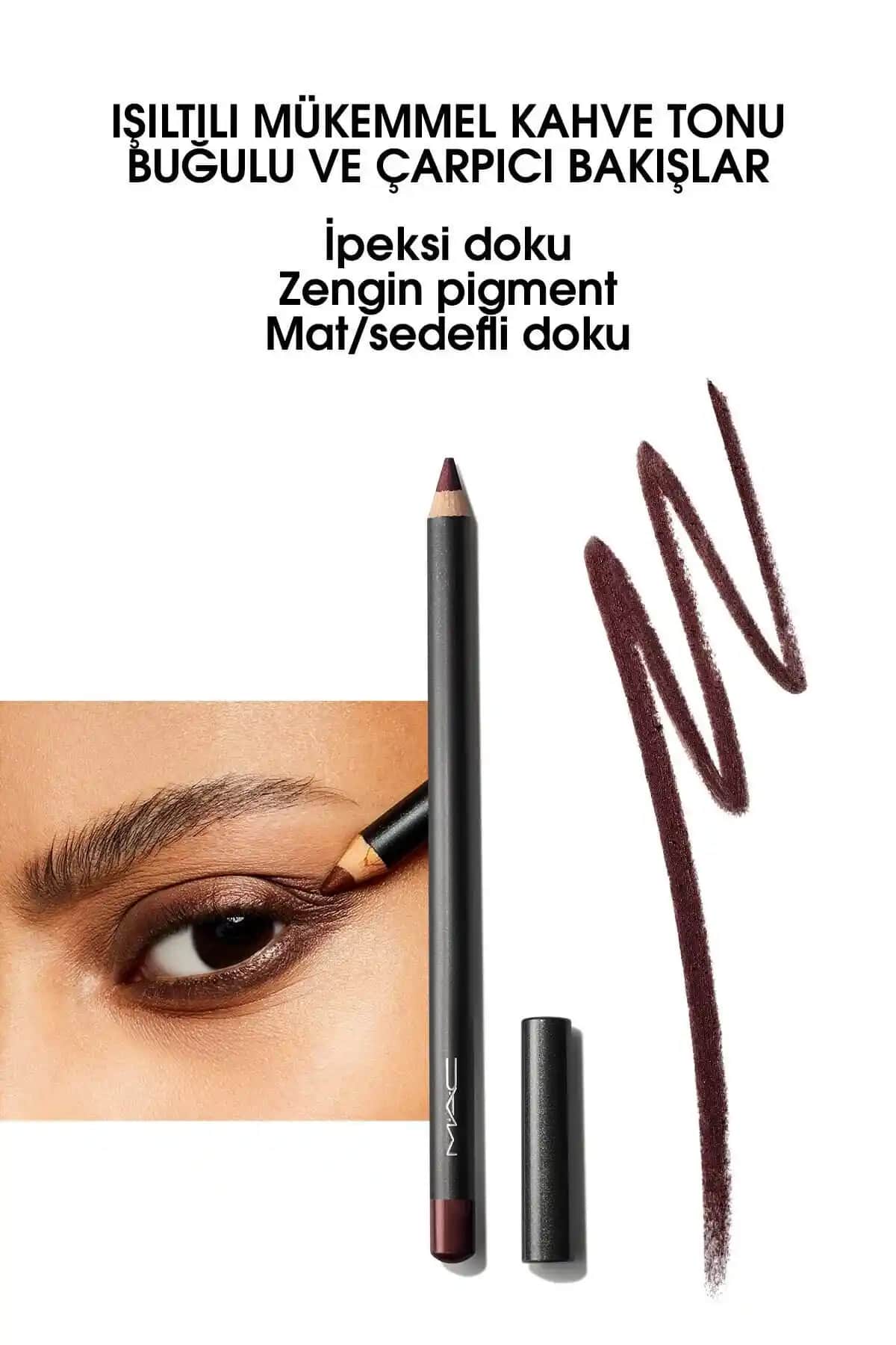 Mac Yu<muş>ak Uçlu Göz Kalemi 1.36 G - Doğal ve Işıltılı Göz Makyajı İçin Ideal