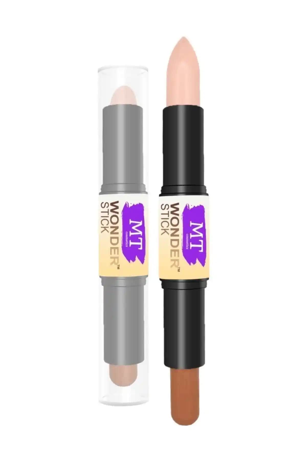 Makeuptime Çift Uçlu Stick Kapatıcı ile NYX Kontür ve Aydınlatıcı Ürünlerinin Karşılaştırması