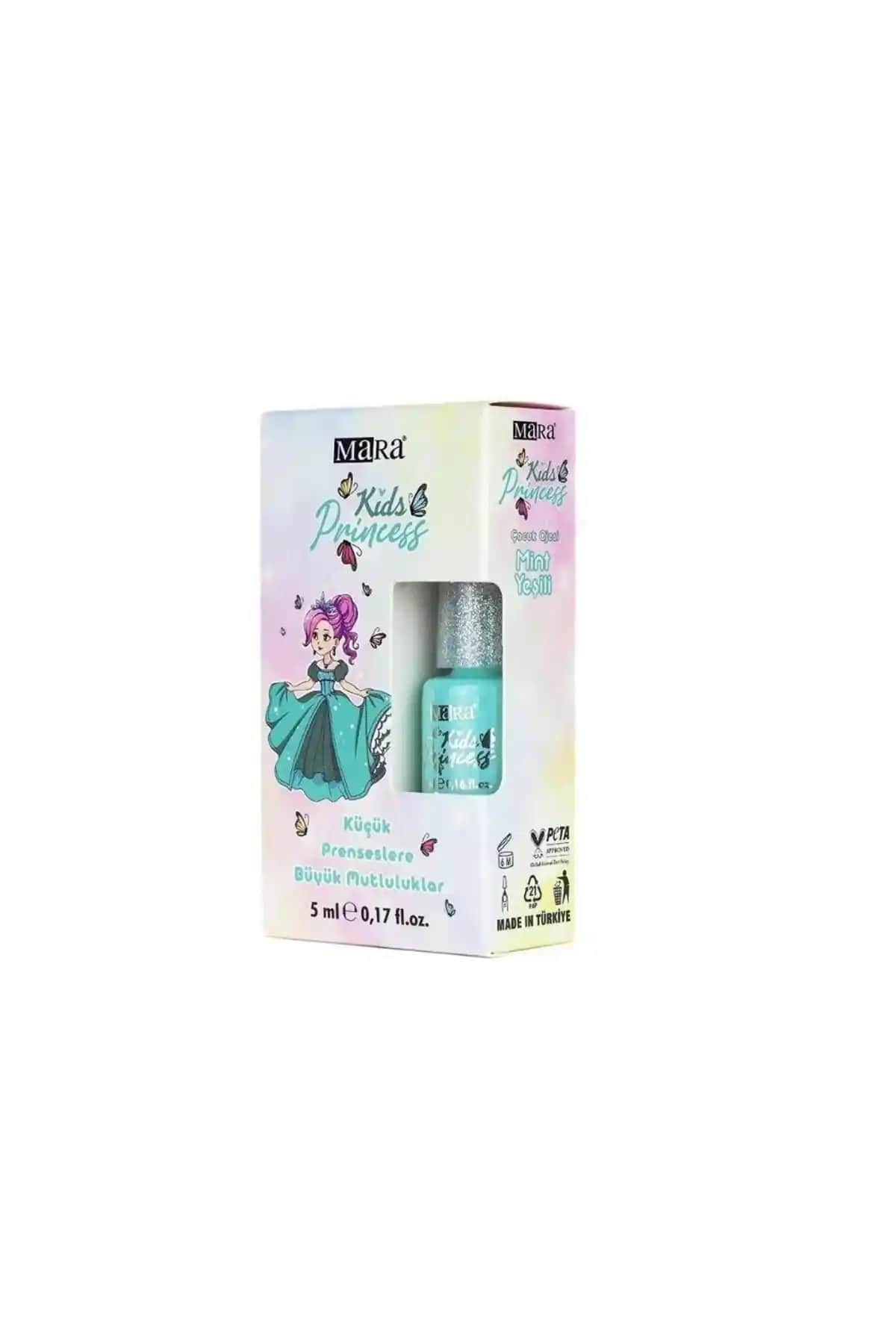 Mara Kids Princess Mint Yeşili ve Mara Princess Çocuk Oje Mor Karşılaştırması