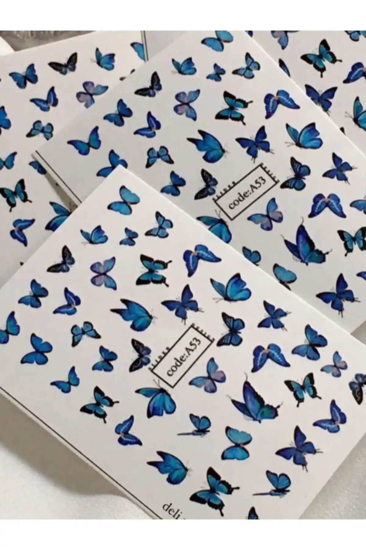 Mavi Kelebek Desenli Tırnak Dövmesi: Estetik ve Kullanım Kolaylığı Sunan Trend Ürün