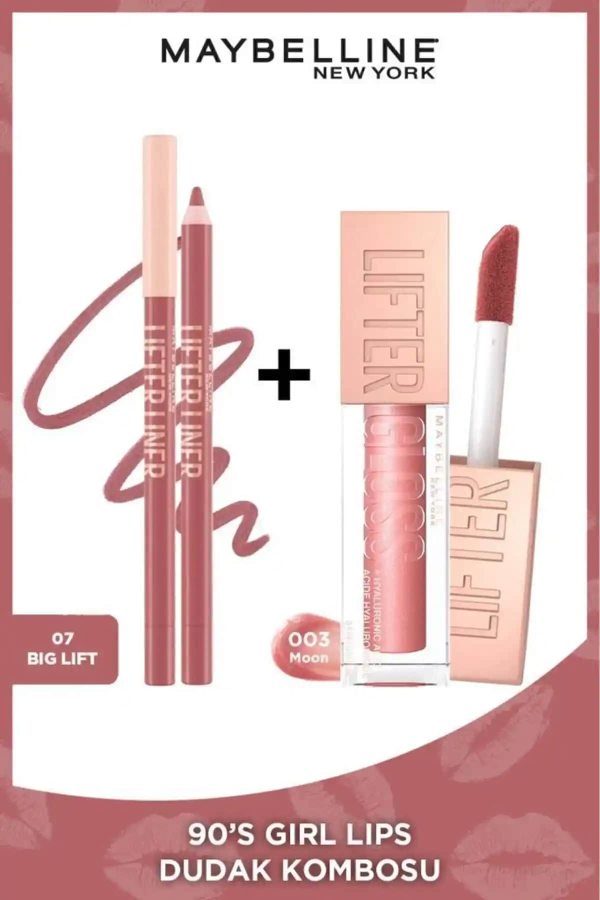 Maybelline 90's Girl Lips Lifter ve NYX Nude Tonlu Dudak Kalemi Karşılaştırması