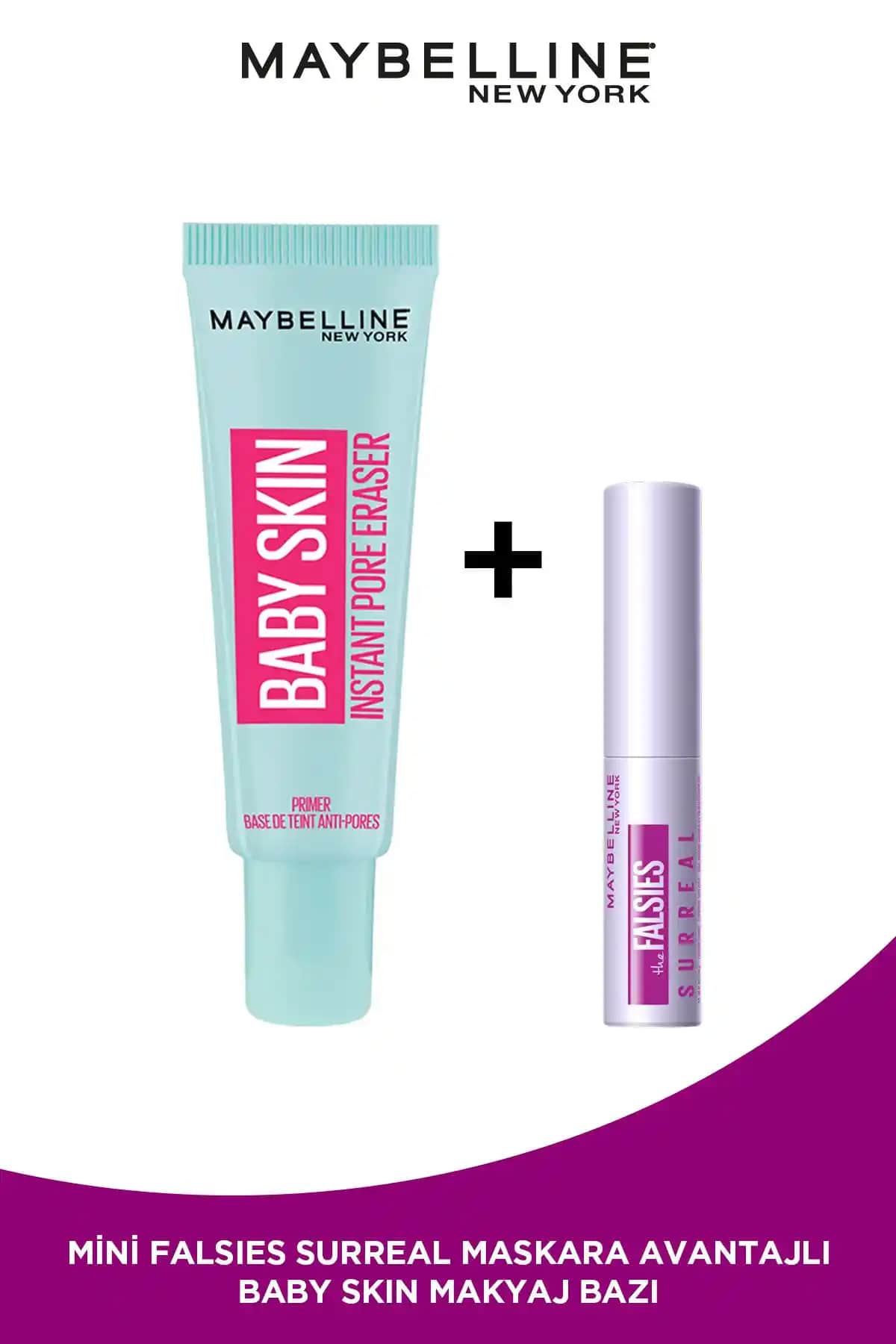 Maybelline Baby Skin Gözenek Gizleyici ve Mini Falsies Maskara Ürünleri İncelemesi