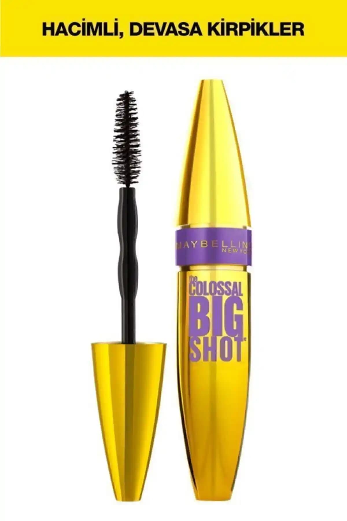 Maybelline Colossal Big Shot Siyah Maskara ile doğal ve etkileyici kirpikler elde edin