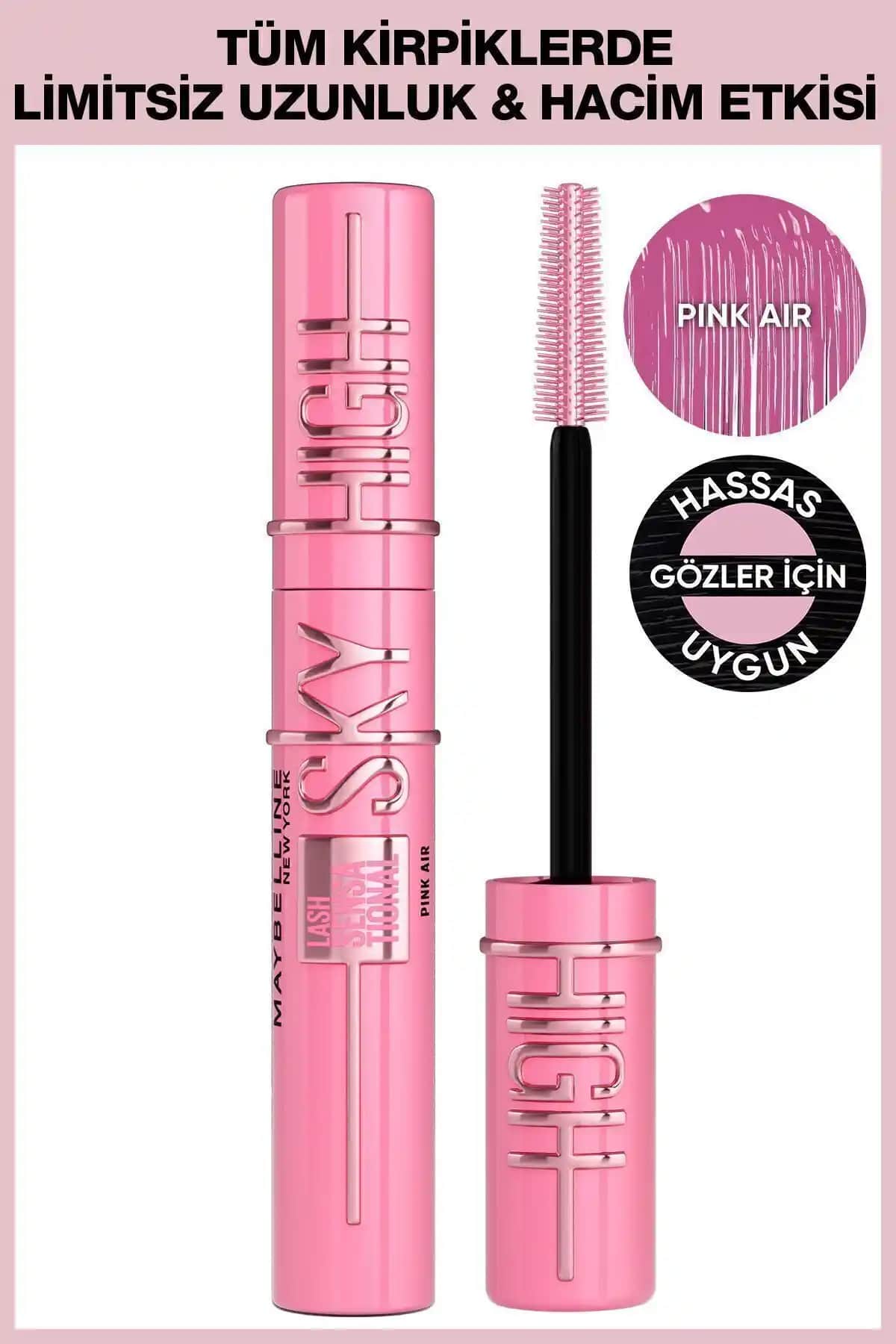 Maybelline Lash Sensational Sky High Pembe Maskara: Renkli ve Uzun Kirpikler İçin Güncel Seçenek
