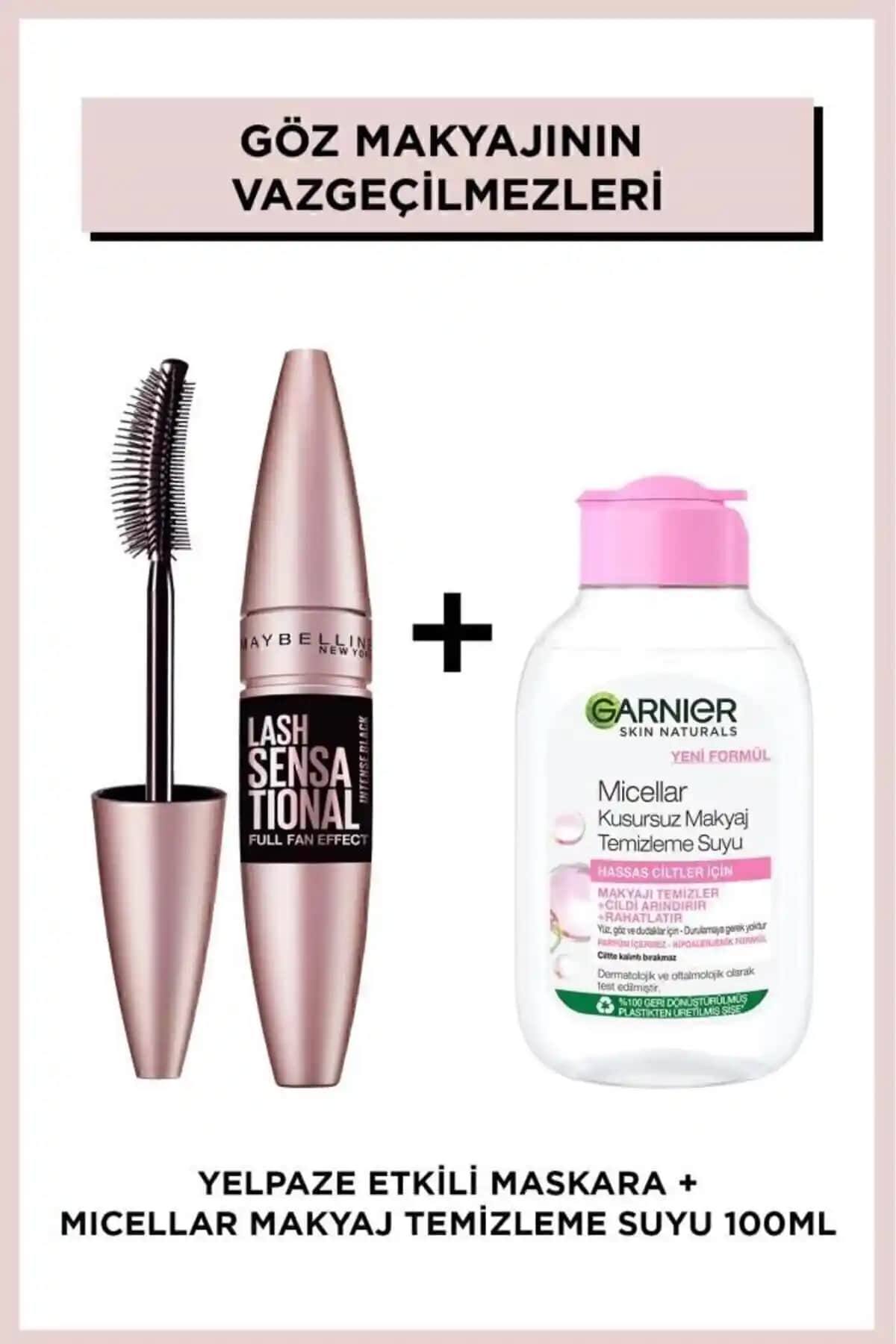 Maybelline Lash Sensational ve Garnier Micellar Makyaj Temizleme Suyu İncelemesi
