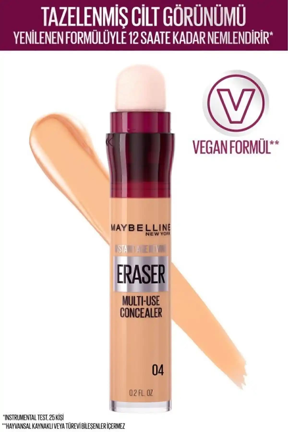 Maybelline New York Instant Anti Age Eraser Kapatıcı 04 Honey Cilt Kusurlarını Gizleyen Profesyonel Formül