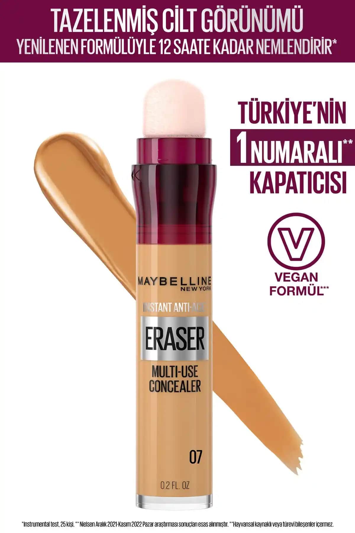 Maybelline New York Instant Anti Age Eraser Kapatıcı: Günlük Kullanım İçin Yüksek Kapatıcılıkla Doğal Sonuçlar