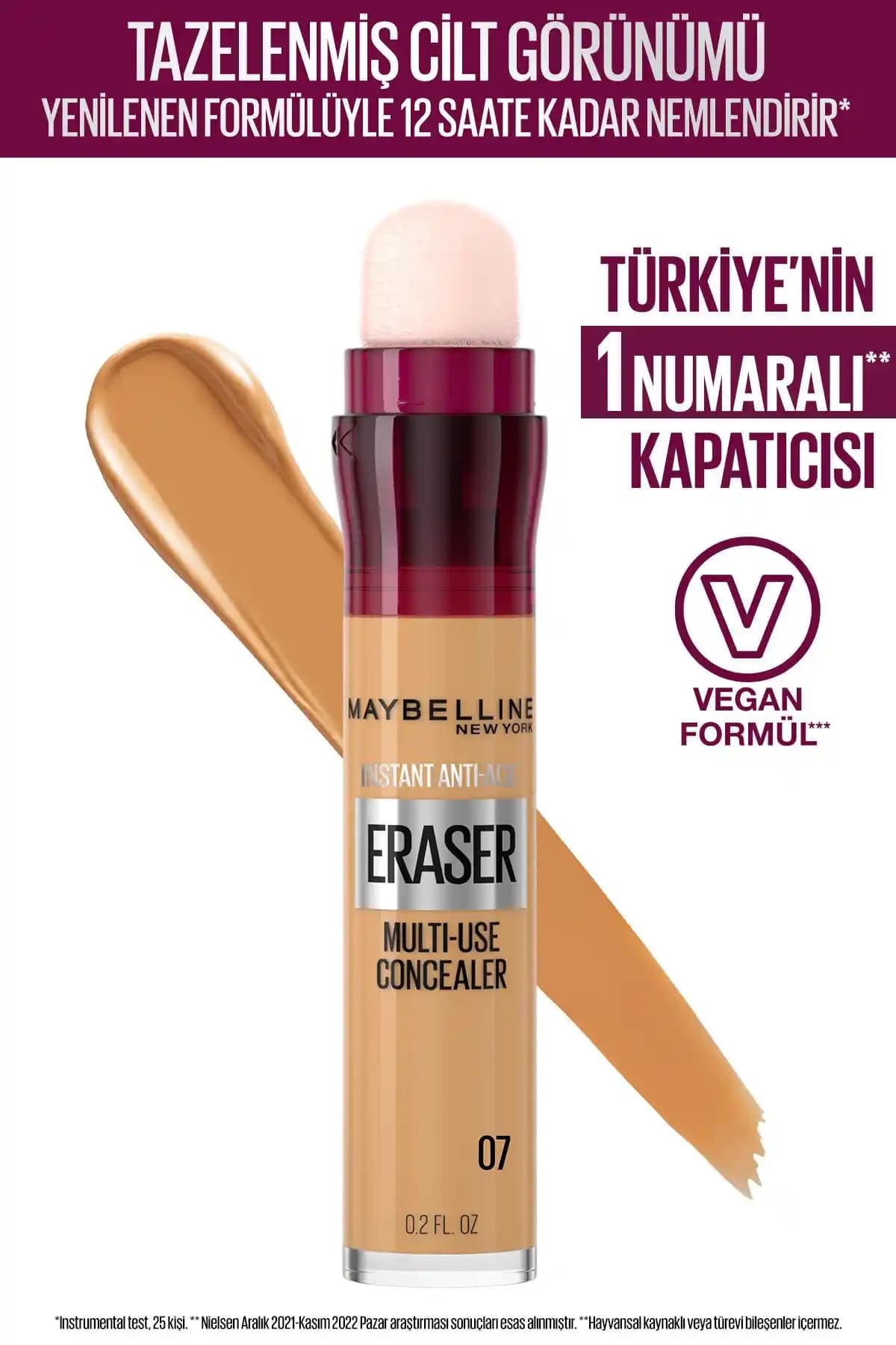 Maybelline New York Instant Anti Age Eraser Kapatıcı: Günlük Kullanım İçin Yüksek Kapatıcılıkla Doğal Sonuçlar