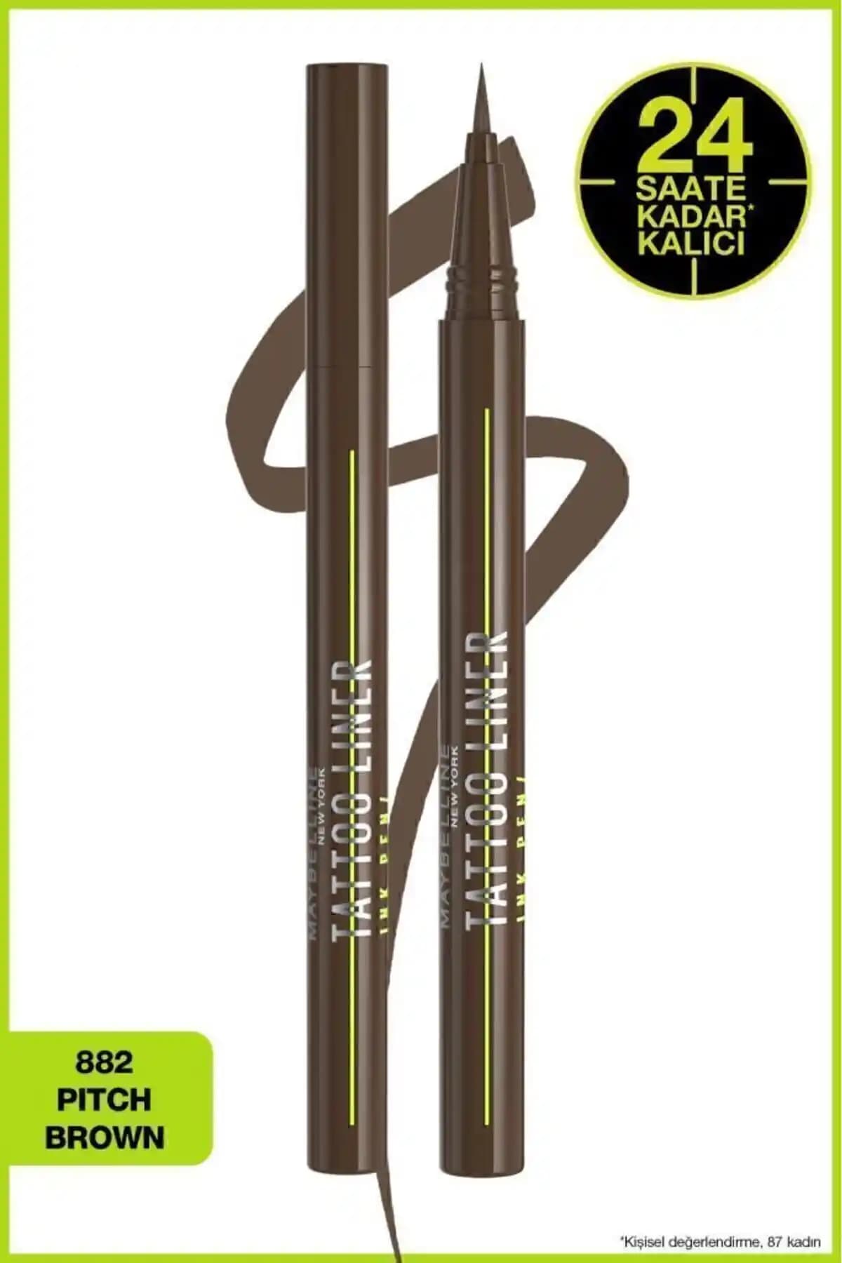 Maybelline New York Tattoo Liner Ink Pen Kahverengi: Kalıcı ve Pratik Göz Kalemi