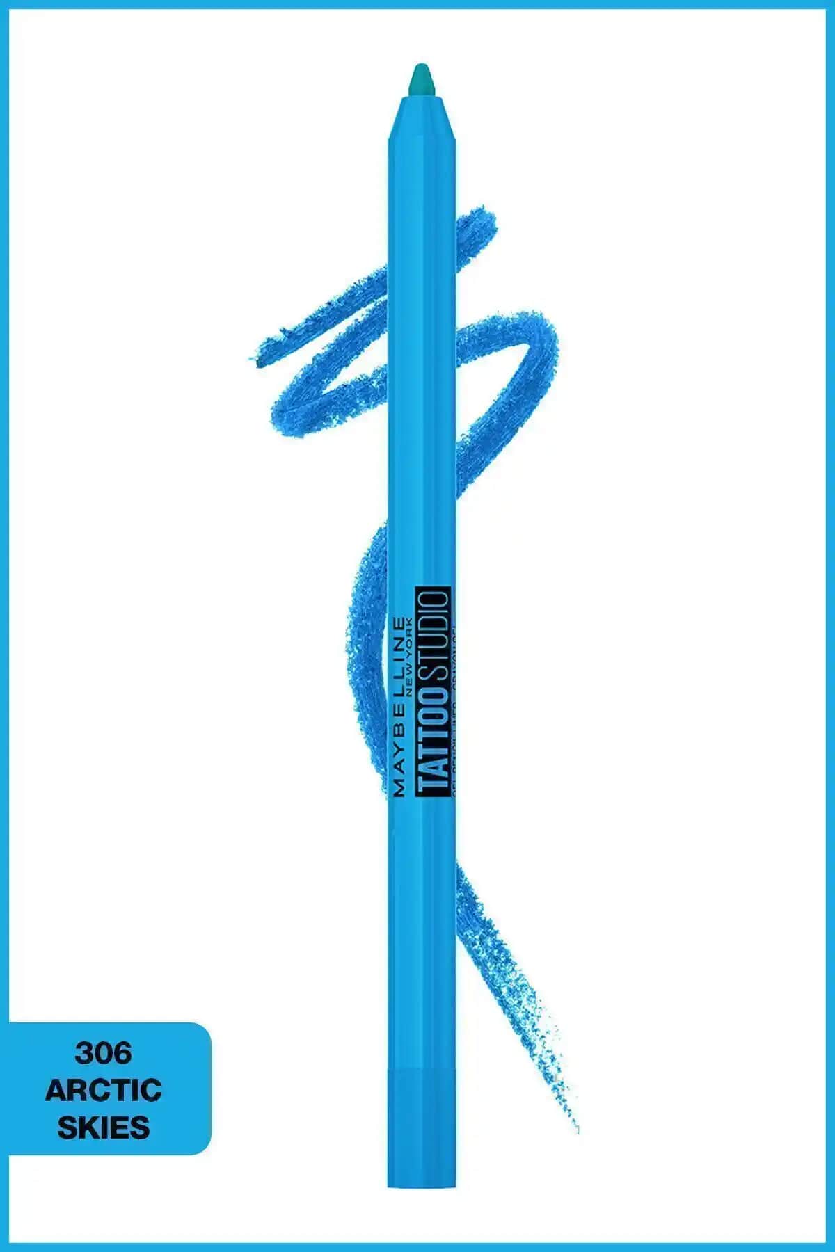 Maybelline New York Tattoo Liner Jel Göz Kalemi Arctic Skies Kalıcılık ve Renk Çeşitliliği