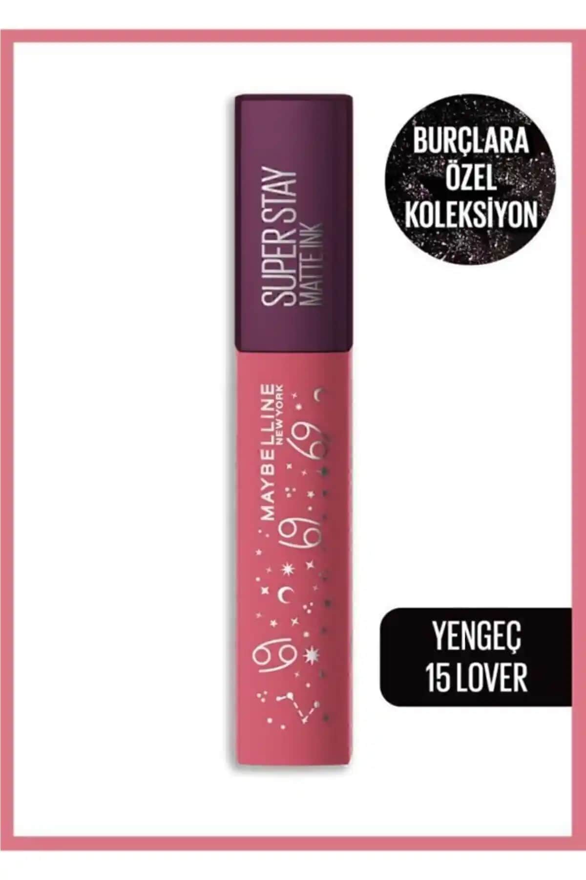 Maybelline Super Stay Matte Ink 15 Lover Ruj Gül Kurusu Tonu Uzun Süre Kalıcı