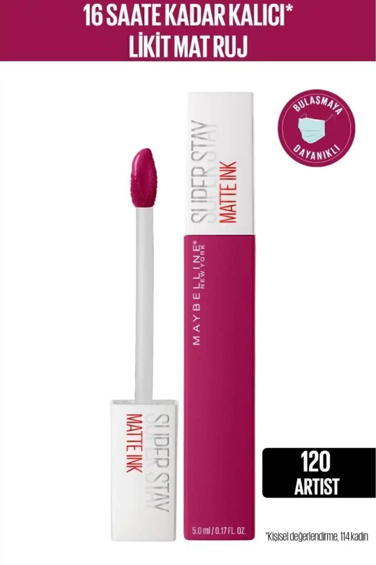 Maybelline Super Stay Matte Ink City Edition Likit Mat Ruj 120 Artist Şehir Temalı