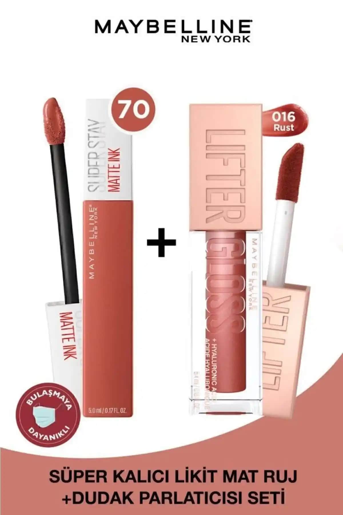 Maybelline Super Stay Matte Ink ve Lifter Gloss ile Uzun Süre Kalıcı Dudak Makyajı