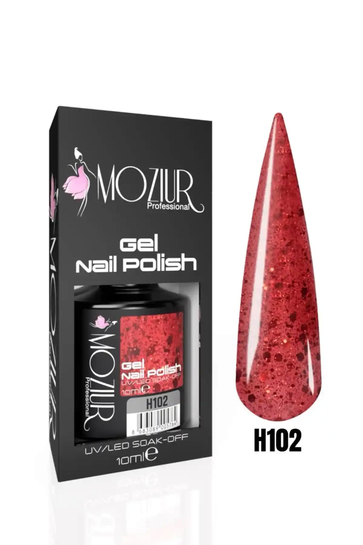 MOZIUR H102 Simli Seri UV LED Kalıcı Oje Parlak Kırmızı ve Uzun Süre Dayanıklılık Sağlar