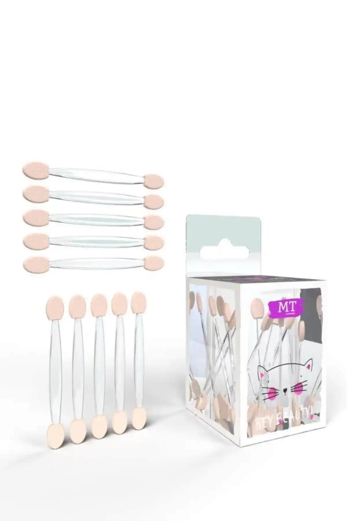 MT Far Fırçası Seti 10 Adet Toz Pembe Göz Makyajı İçin Kullanışlı ve Dayanıklı