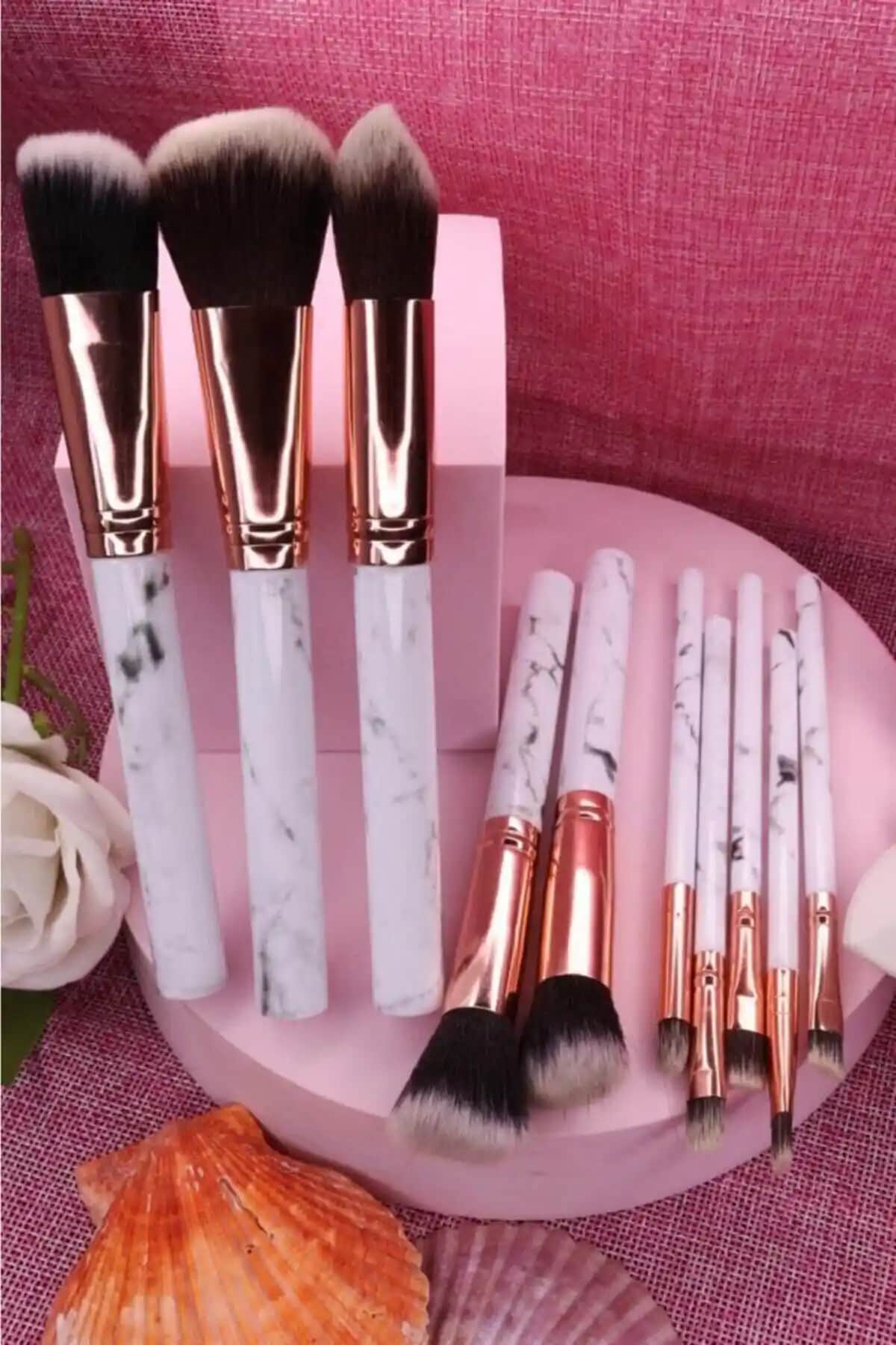 MUJGAN 10'lu Makyaj Fırça Seti Estetik ve İşlevsellik Bir Arada