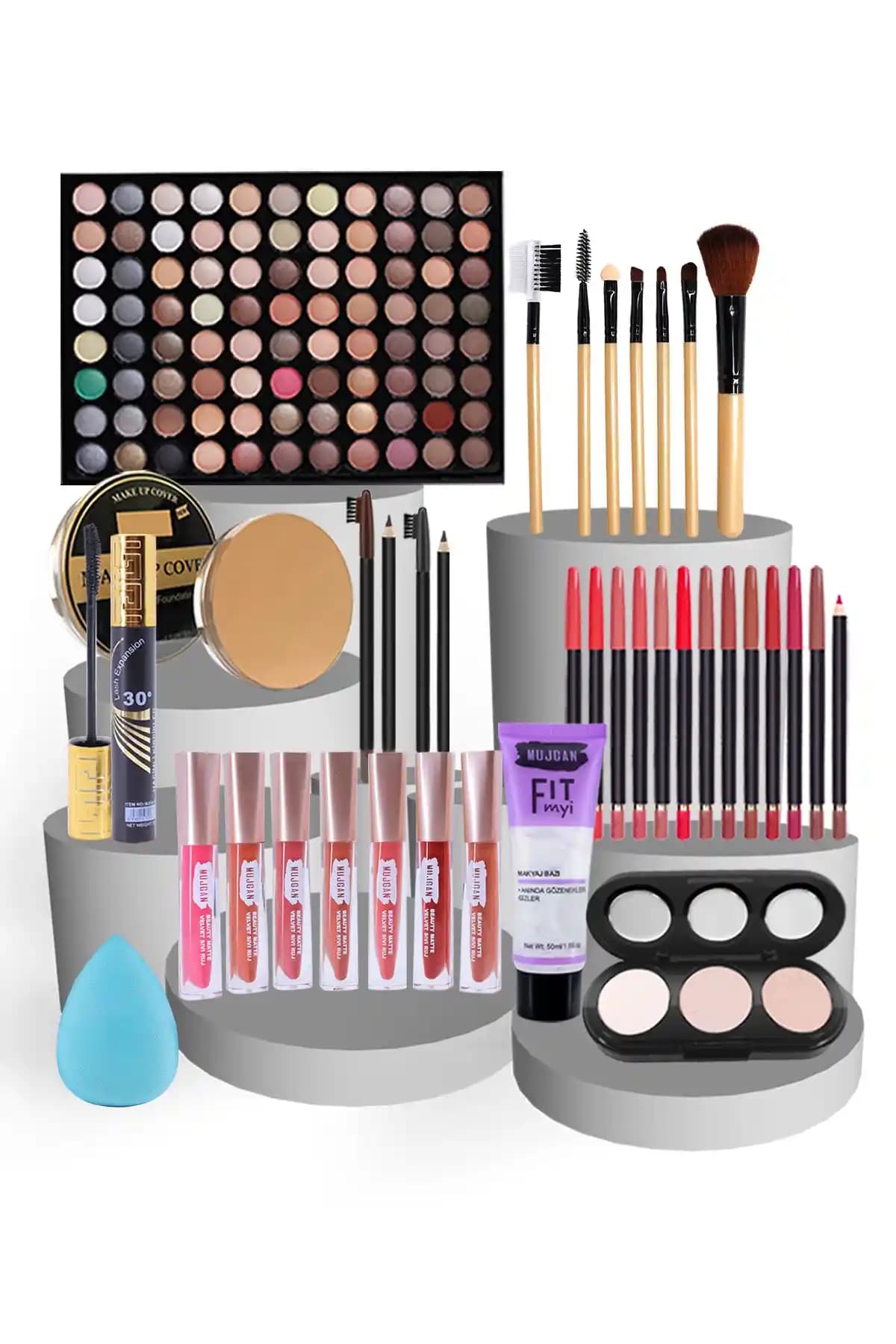 MUJGAN Mega 32 Parça Makyaj Seti Beyaz Ten İçin Geniş Ürün Yelpazesi ve Kullanım İpuçları