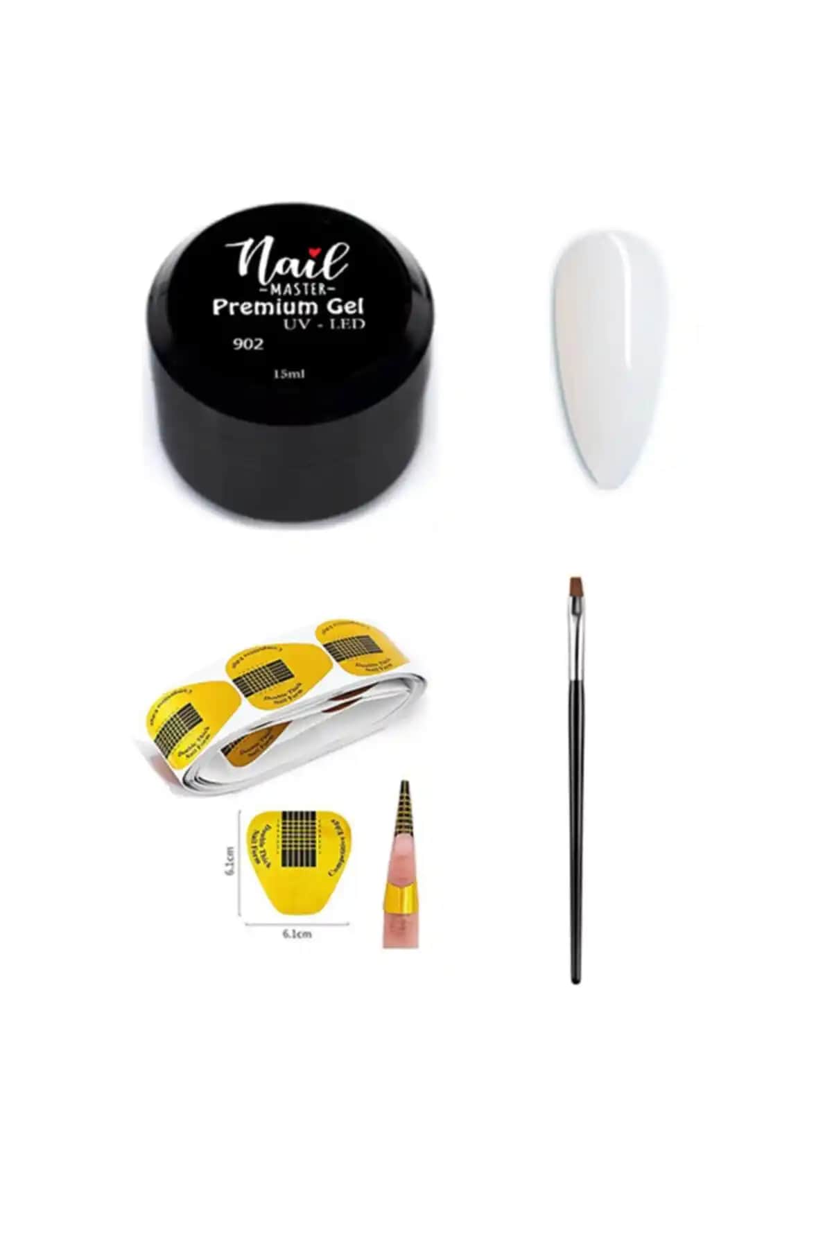 Nail Master Protez Tırnak Jeli 15ml Beyaz ile Güçlü ve Estetik Tırnaklar