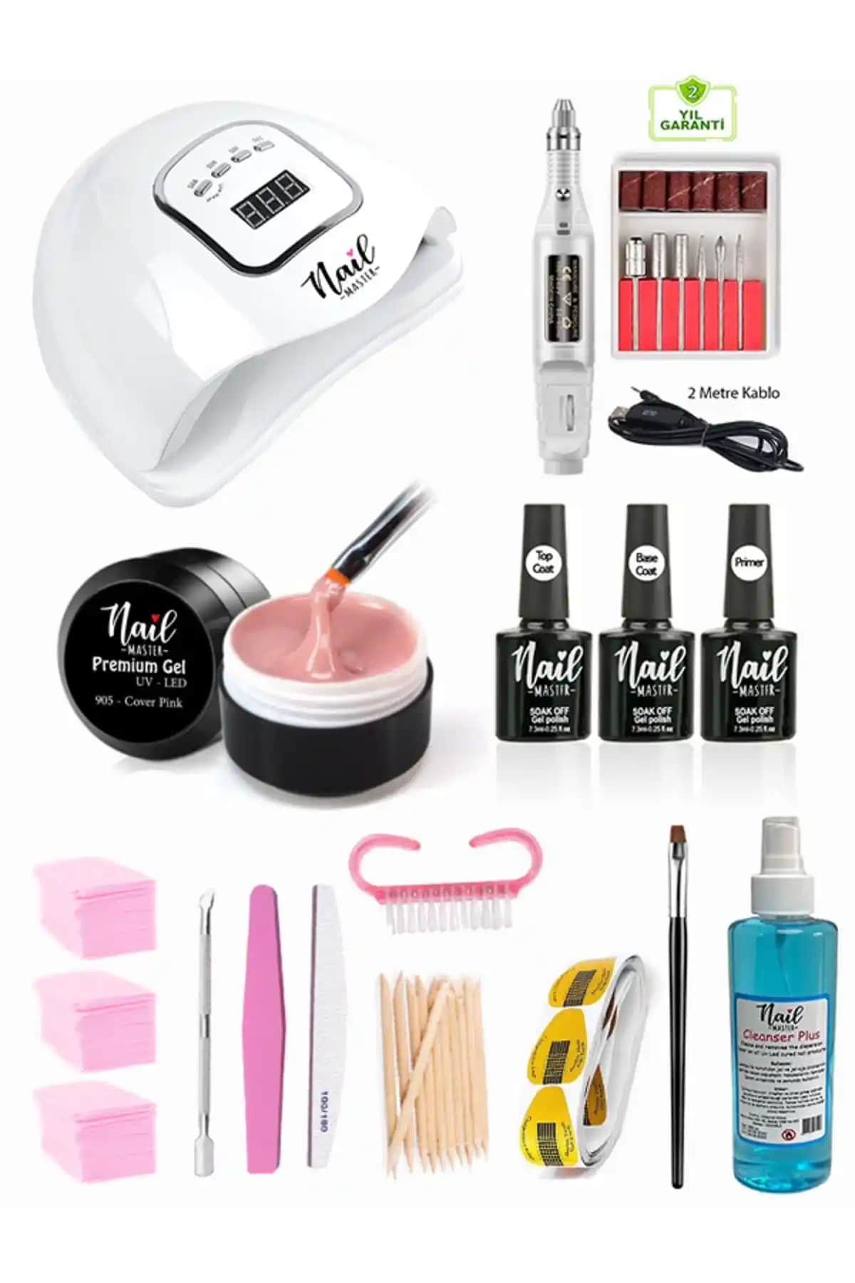 Nail Master Protez Tırnak Seti 150W UV Lambası ile Profesyonel ve Ev Kullanımı İçin Üst Düzey Çözüm