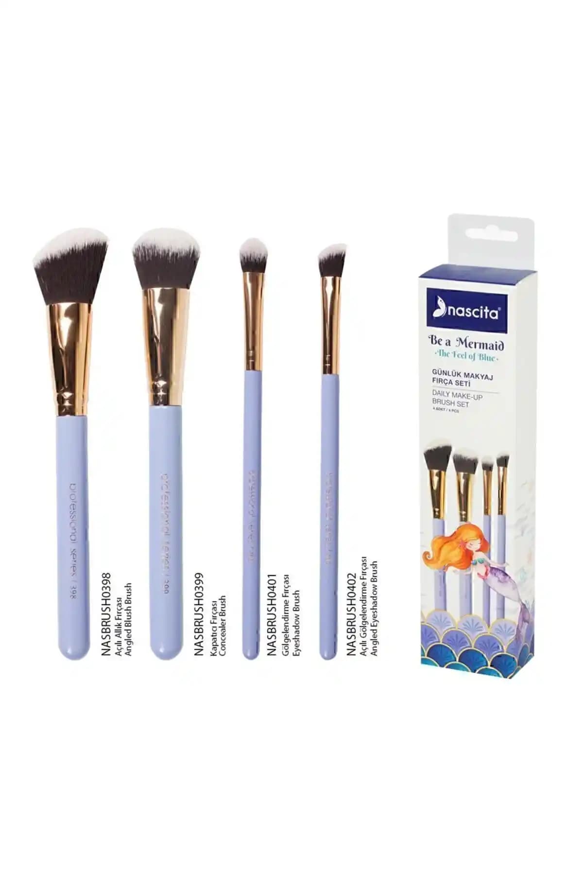 Nascita Be A Mermaid Deniz Kızı Serisi Günlük Makyaj Fırça Seti Yüksek Kalite ve Dayanıklı Tasarım