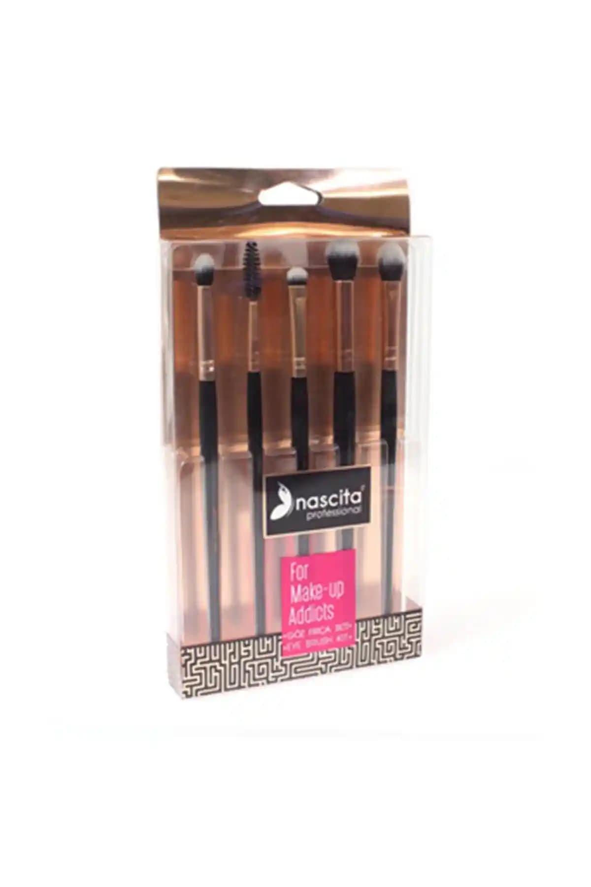Nascita Brush Make Up Addict Göz Seti 2-14 Profesyonel ve Günlük Makyaj İçin Yüksek Kaliteli Fırça Seti