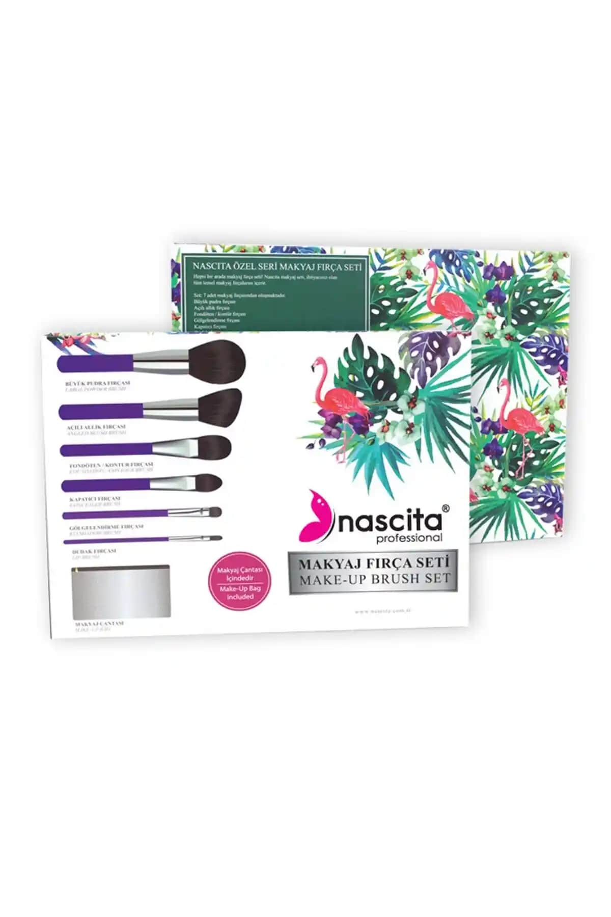 Nascita Mor Makyaj Fırça Seti 6'lı Profesyonel ve Taşınabilir Tasarım