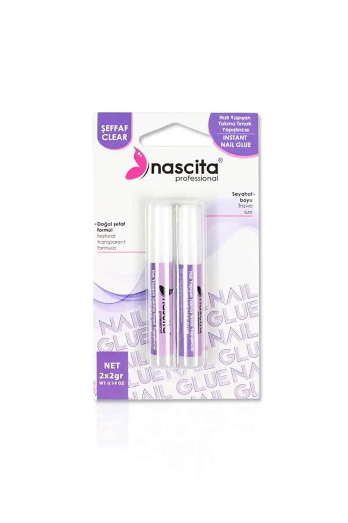 Nascita Şeffaf Takma Tırnak Yapıştırıcısı Güçlü ve Hızlı Kuruyan Uzun Süre Dayanıklı