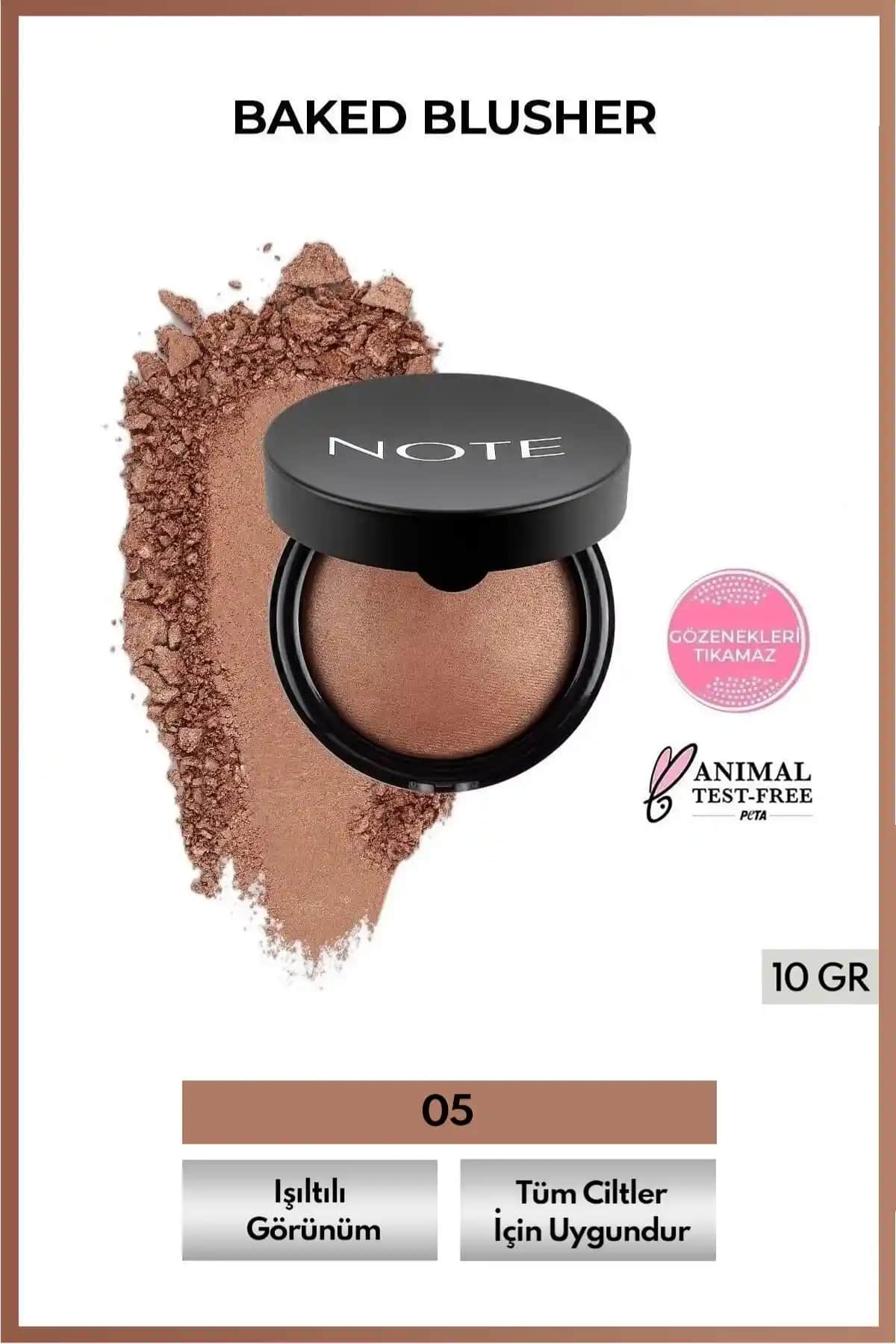 Note Cosmetics Baked Blusher ile Doğal ve Parlak Makyaj Deneyimi Yaratın