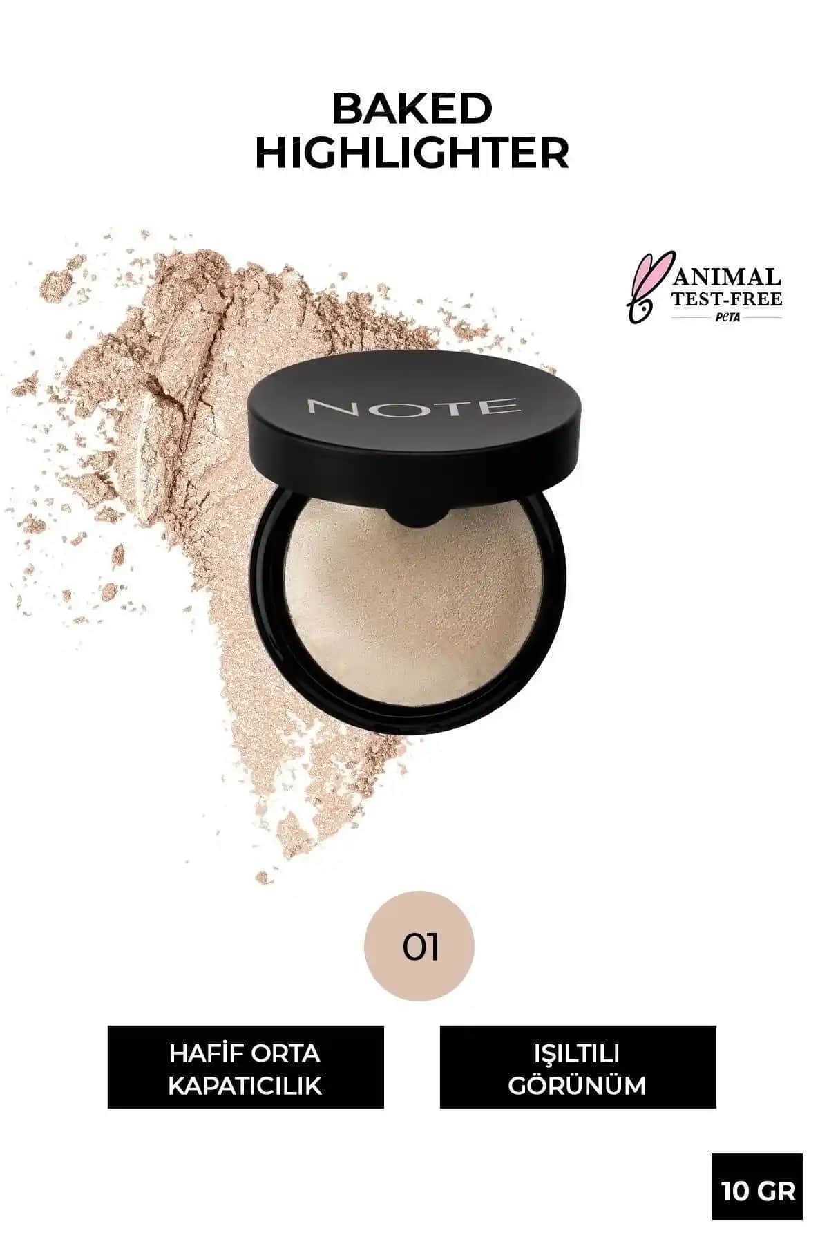 Note Cosmetics Baked Highlighter: Doğal Parlaklık ve Çok Yönlülük Sunan Makyaj Ürünü