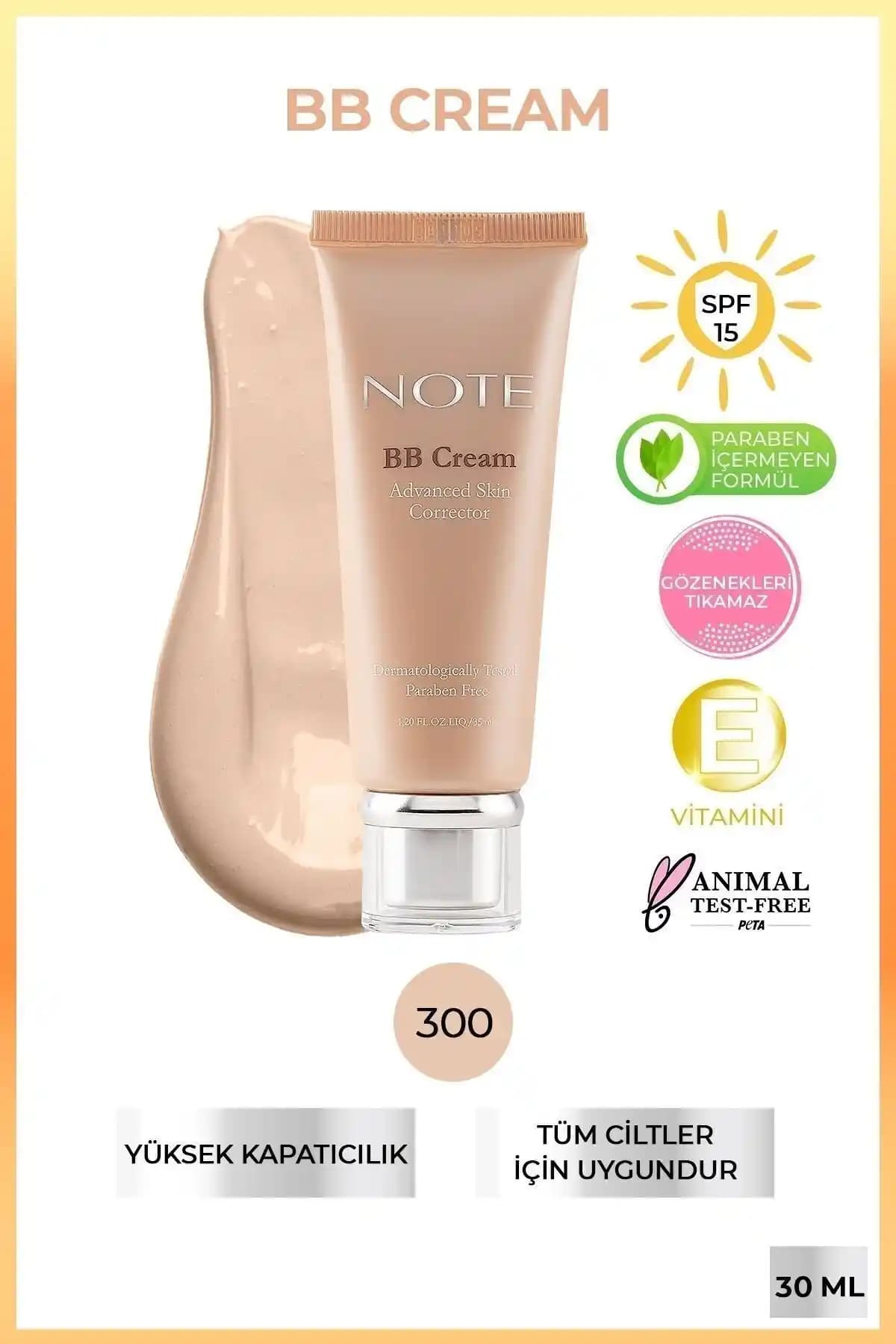 Note Cosmetics BB Cream SPF 15: Günlük Kullanım İçin Çok Yönlü Cilt Bakım ve Makyaj Ürünü