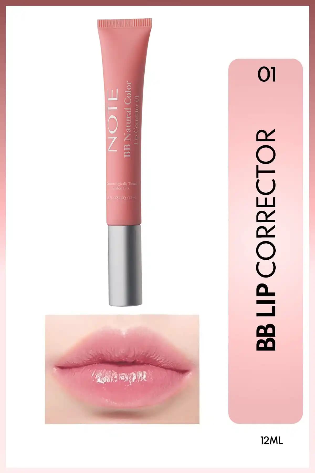 Note Cosmetics BB Lip Corrector: Renk Eşitleyen ve Nemlendiren Dudak Parlatıcısı