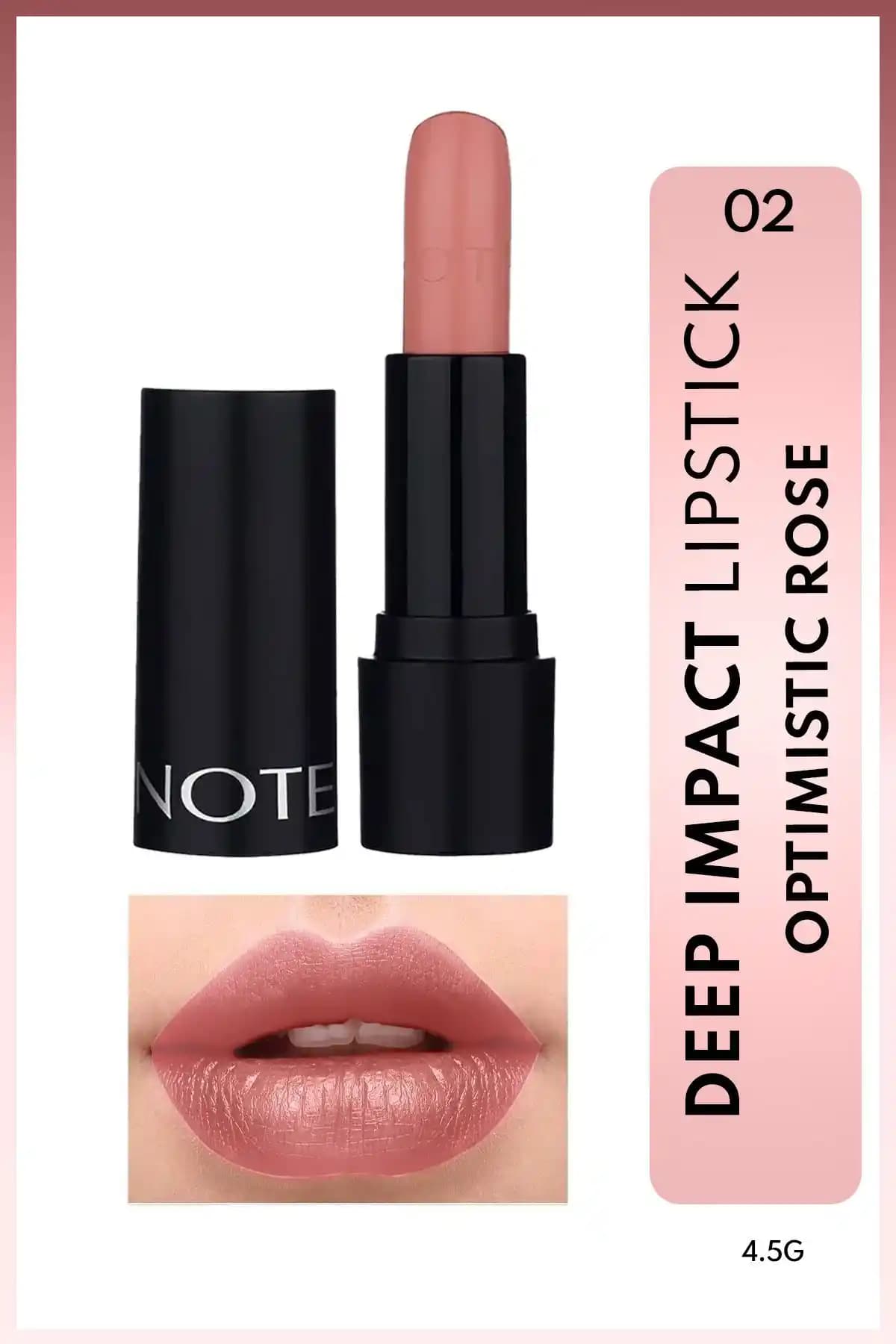Note Cosmetics Deep Impact Lipstick: Doğal ve Şık Dudaklar İçin Güvenli ve Pratik Renk Seçeneği
