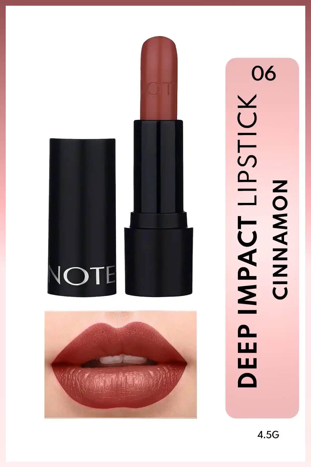 Note Cosmetics Deep Impact Lipstick ile Dudaklarda Şıklık ve Doğallık Sağlayın