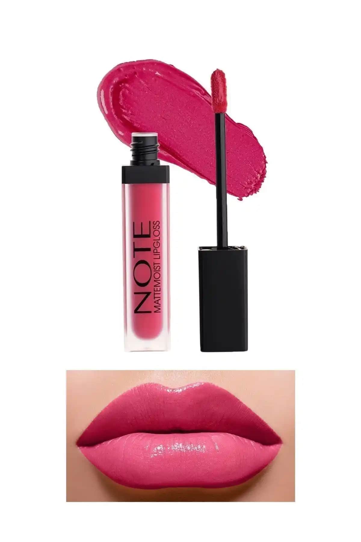Note Cosmetics Mattemoist Lipgloss: Yarı Mat ve Saten Bitişli Dudak Parlatıcısı