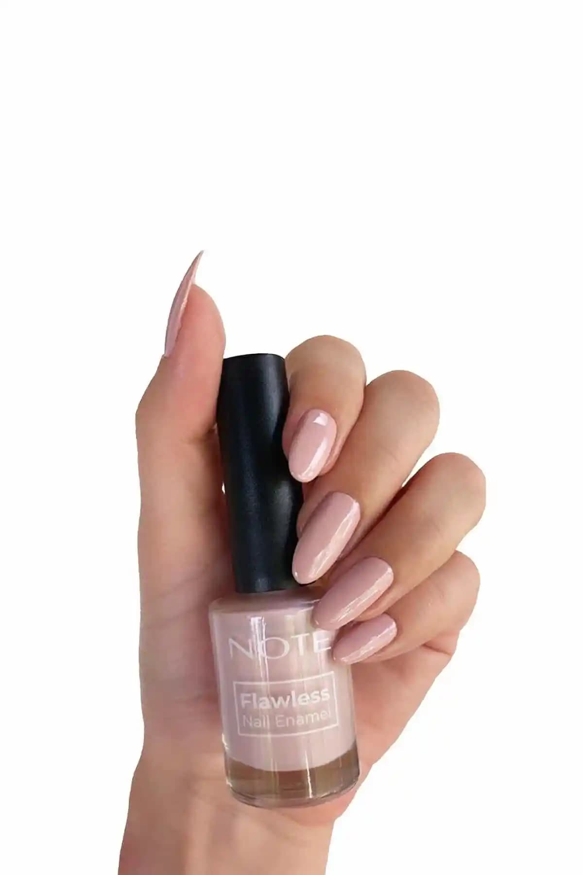 Note Cosmetics Nail Flawless 62 Rose Shell Pembe Oje Günlük ve Özel Gün Kullanımı İçin