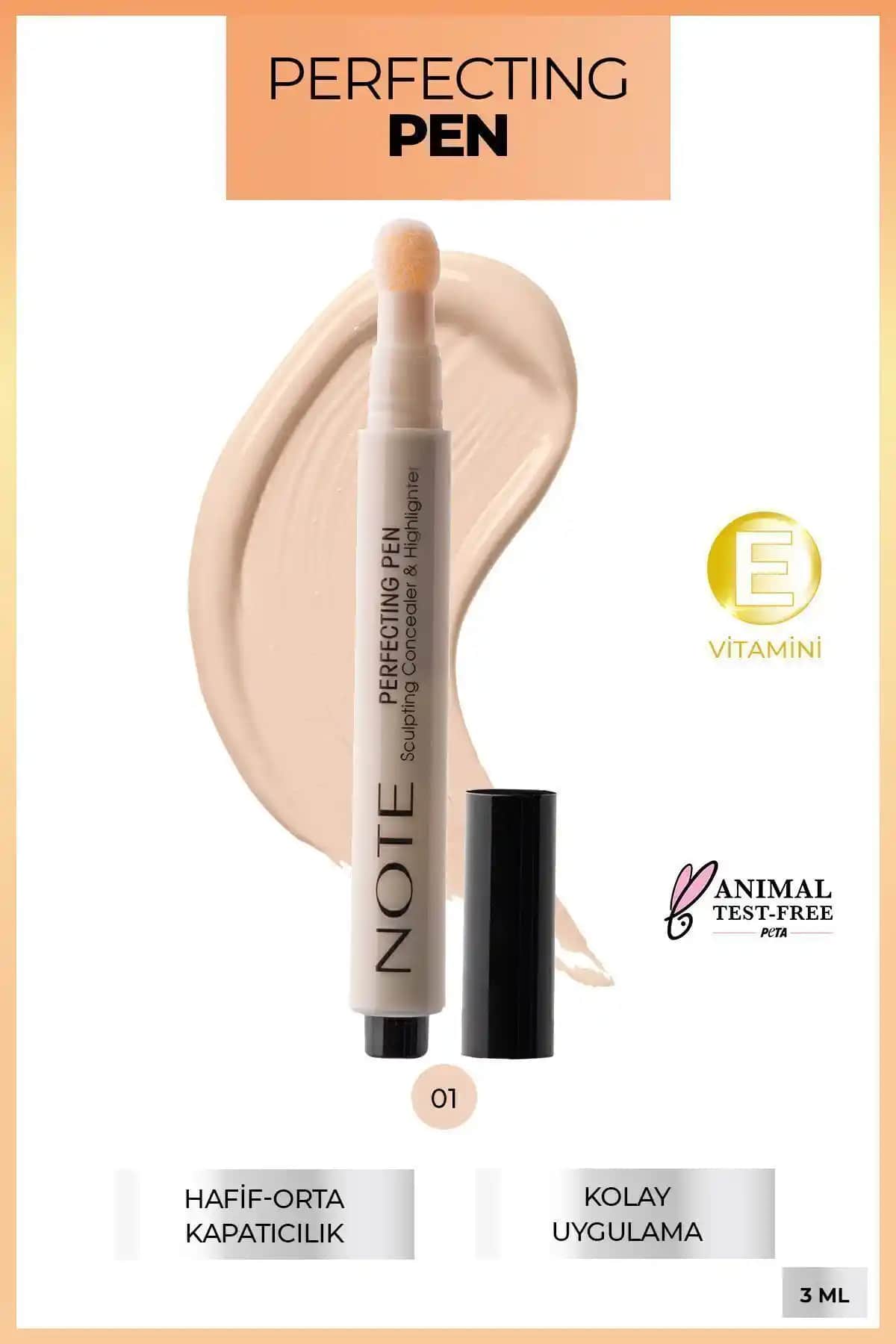 Note Cosmetics Perfecting Pen: Yüksek Kapatıcılık ve Doğal Görünüm Sağlayan Makyaj Kalemi